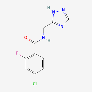 n-((4h-1,2,4-Triazol-3-yl)methyl)-4-chloro-2-fluorobenzamide