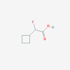 molecular formula C6H9FO2 B1491759 2-Cyclobutyl-2-fluoroacetic acid CAS No. 1527583-05-6