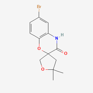 6-Bromo-5',5'-dimethyl-4',5'-dihydro-2'H-spiro[benzo[b][1,4]oxazine-2,3'-furan]-3(4H)-one