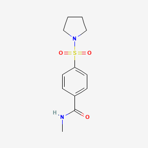 molecular formula C12H16N2O3S B14917598 n-Methyl-4-(pyrrolidin-1-ylsulfonyl)benzamide 