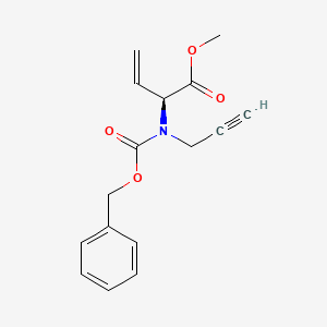 Methyl (S)-2-(((benzyloxy)carbonyl)(prop-2-yn-1-yl)amino)but-3-enoate