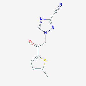 1-(2-(5-Methylthiophen-2-yl)-2-oxoethyl)-1h-1,2,4-triazole-3-carbonitrile