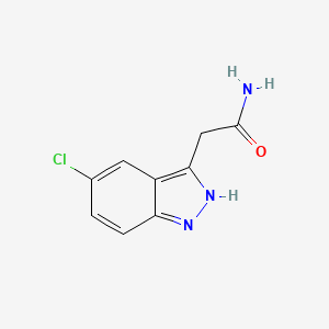 molecular formula C9H8ClN3O B1491763 2-(5-Chloro-1H-indazol-3-yl)acetamide CAS No. 887145-79-1