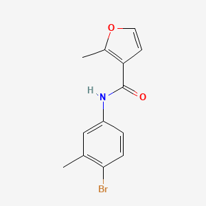 molecular formula C13H12BrNO2 B14917632 N-(4-bromo-3-methylphenyl)-2-methylfuran-3-carboxamide 