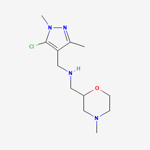 1-(5-Chloro-1,3-dimethyl-1h-pyrazol-4-yl)-N-((4-methylmorpholin-2-yl)methyl)methanamine