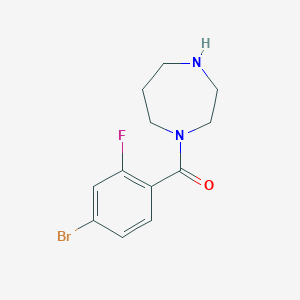 (4-Bromo-2-fluorophenyl)(1,4-diazepan-1-yl)methanone