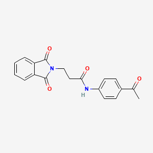 N-(4-Acetylphenyl)-3-(1,3-dioxo-1,3-dihydro-2H-isoindol-2-yl)propanamide