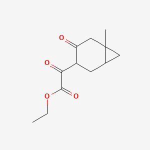 molecular formula C12H16O4 B14917691 Ethyl 2-(6-methyl-4-oxobicyclo[4.1.0]heptan-3-yl)-2-oxoacetate 