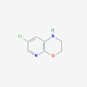 molecular formula C7H7ClN2O B1491770 7-Chloro-2,3-dihydro-1H-pyrido[2,3-B][1,4]oxazine CAS No. 1260667-70-6