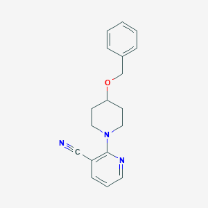 2-(4-(Benzyloxy)piperidin-1-yl)nicotinonitrile