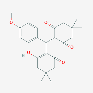 2-[(2-Hydroxy-4,4-dimethyl-6-oxo-1-cyclohexen-1-yl)(4-methoxyphenyl)methyl]-5,5-dimethyl-1,3-cyclohexanedione