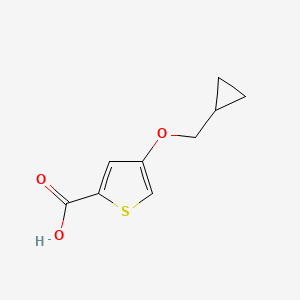 molecular formula C9H10O3S B14917714 4-(Cyclopropylmethoxy)thiophene-2-carboxylic acid 