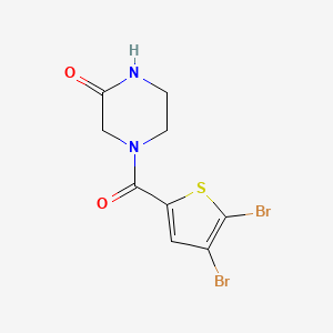 4-(4,5-Dibromothiophene-2-carbonyl)piperazin-2-one