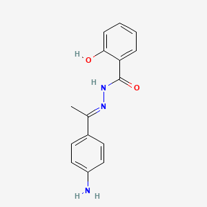 N'-[(1E)-1-(4-aminophenyl)ethylidene]-2-hydroxybenzohydrazide