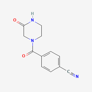 4-(3-Oxopiperazine-1-carbonyl)benzonitrile