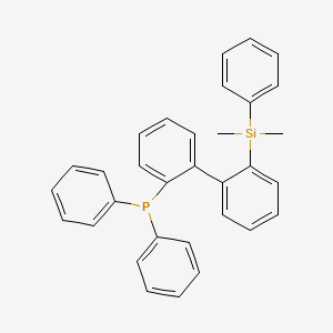 molecular formula C32H29PSi B14917756 (2'-(Dimethyl(phenyl)silyl)-[1,1'-biphenyl]-2-yl)diphenylphosphane 