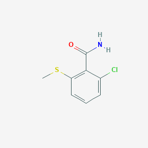 2-Chloro-6-(methylsulfanyl)benzamide