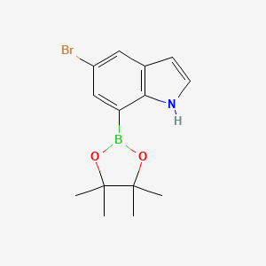 5-Bromo-7-(4,4,5,5-tetramethyl-1,3,2-dioxaborolan-2-yl)-1h-indole