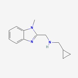 1-Cyclopropyl-N-((1-methyl-1h-benzo[d]imidazol-2-yl)methyl)methanamine