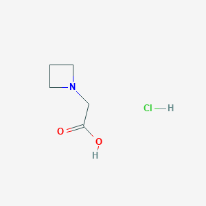 molecular formula C5H10ClNO2 B1491780 2-(氮杂环丁-1-基)乙酸盐酸盐 CAS No. 1055268-75-1