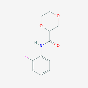 N-(2-iodophenyl)-1,4-dioxane-2-carboxamide