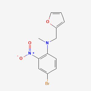 4-bromo-N-(furan-2-ylmethyl)-N-methyl-2-nitroaniline