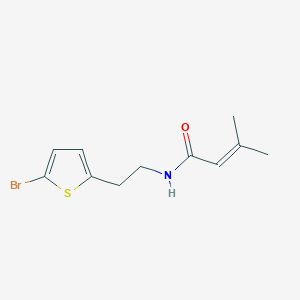 n-(2-(5-Bromothiophen-2-yl)ethyl)-3-methylbut-2-enamide