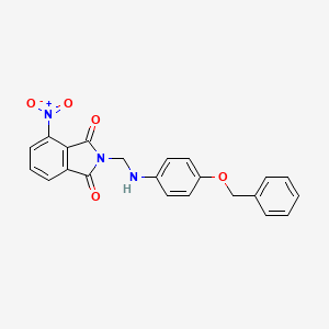 2-({[4-(benzyloxy)phenyl]amino}methyl)-4-nitro-1H-isoindole-1,3(2H)-dione