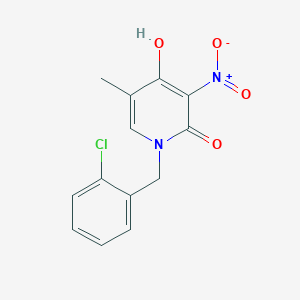 1-(2-Chlorobenzyl)-4-hydroxy-5-methyl-3-nitropyridin-2(1H)-one