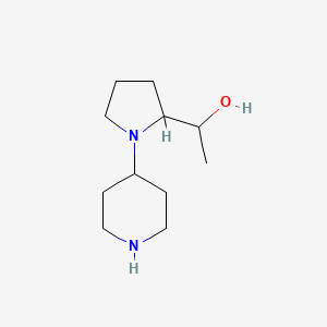 molecular formula C11H22N2O B1491788 1-(1-(Piperidin-4-yl)pyrrolidin-2-yl)ethan-1-ol CAS No. 2098128-56-2