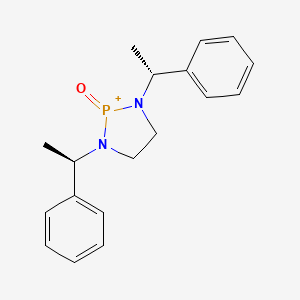 molecular formula C18H22N2OP+ B14917880 1,3-Bis((R)-1-phenylethyl)-1,3,2-diazaphospholidine 2-oxide 