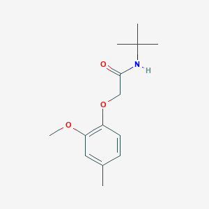 n-(Tert-butyl)-2-(2-methoxy-4-methylphenoxy)acetamide