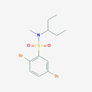 2,5-Dibromo-n-methyl-n-(pentan-3-yl)benzenesulfonamide