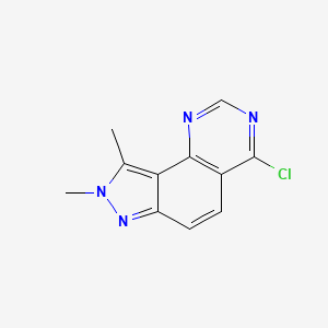 4-Chloro-8,9-dimethyl-8H-pyrazolo[3,4-h]quinazoline