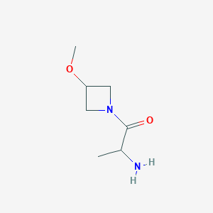 molecular formula C7H14N2O2 B1491792 2-Amino-1-(3-methoxyazetidin-1-yl)propan-1-one CAS No. 1849181-15-2