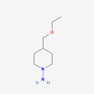 molecular formula C8H18N2O B1491793 4-(Ethoxymethyl)piperidin-1-amine CAS No. 2098078-61-4