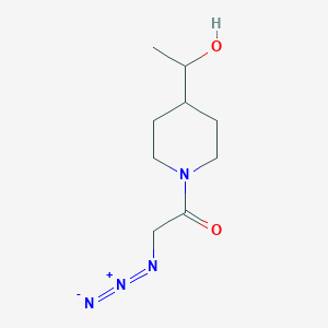 2-Azido-1-(4-(1-hydroxyethyl)piperidin-1-yl)ethan-1-one