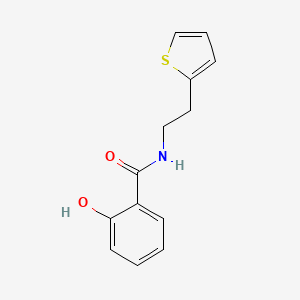 molecular formula C13H13NO2S B14918019 2-Hydroxy-N-(2-(thiophen-2-yl)ethyl)benzamide 