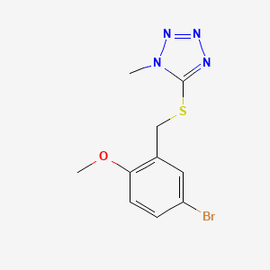 5-((5-Bromo-2-methoxybenzyl)thio)-1-methyl-1h-tetrazole