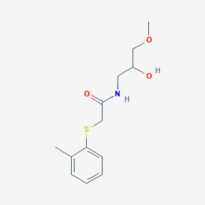 n-(2-Hydroxy-3-methoxypropyl)-2-(o-tolylthio)acetamide