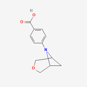 molecular formula C12H13NO3 B1491804 4-(3-Oxa-6-azabicyclo[3.1.1]heptan-6-yl)benzoic acid CAS No. 2097955-01-4
