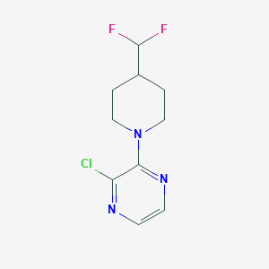 molecular formula C10H12ClF2N3 B1491806 2-氯-3-(4-(二氟甲基)哌啶-1-基)吡嗪 CAS No. 2022640-58-8