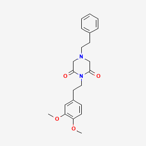 1-[2-(3,4-Dimethoxyphenyl)ethyl]-4-(2-phenylethyl)piperazine-2,6-dione