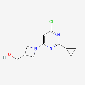 (1-(6-Chloro-2-cyclopropylpyrimidin-4-yl)azetidin-3-yl)methanol