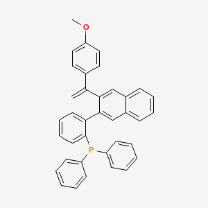 (2-(3-(1-(4-Methoxyphenyl)vinyl)naphthalen-2-yl)phenyl)diphenylphosphane