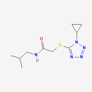 2-((1-Cyclopropyl-1h-tetrazol-5-yl)thio)-N-isobutylacetamide