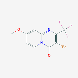 3-bromo-8-methoxy-2-(trifluoromethyl)-4H-pyrido[1,2-a]pyrimidin-4-one