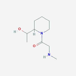 molecular formula C10H20N2O2 B1491809 1-(2-(1-Hydroxyethyl)piperidin-1-yl)-2-(methylamino)ethan-1-one CAS No. 2097953-59-6