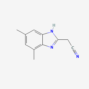 (4,6-dimethyl-1H-benzimidazol-2-yl)acetonitrile