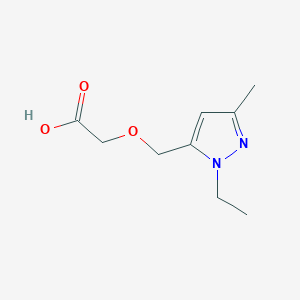 [(1-ethyl-3-methyl-1H-pyrazol-5-yl)methoxy]acetic acid